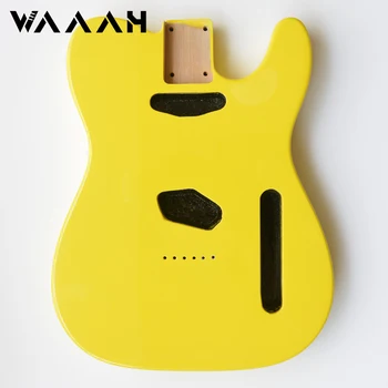 Корпус на китара от дърво елша TL, светло-жълт цвят за електрически китари, Гланцово покритие на корпуса за китара комплекти TL, строителни детайли