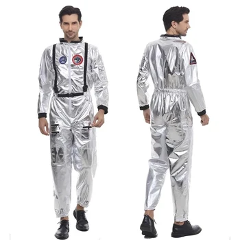 Космически костюми за възрастни, костюми на астронавтите за cosplay на група страни, пълнозърнести празнични костюми за увеселителен парк