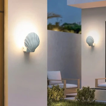 Креативни led монтиран на стената лампа във формата на миди IP65 Водоустойчив Вътрешен Външен стенен монтаж, лампа, Съвременни осветителни тела в изчистен стил Алуминий Декоративно осветление