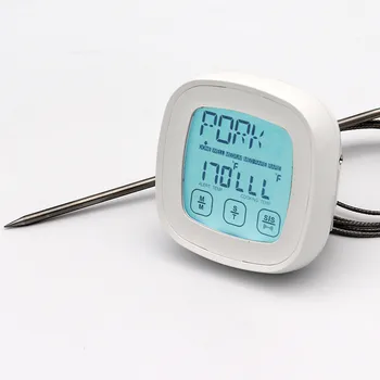 Кухненски термометър за месо за готвене във фурната за барбекю от неръждаема стомана, водоустойчив
