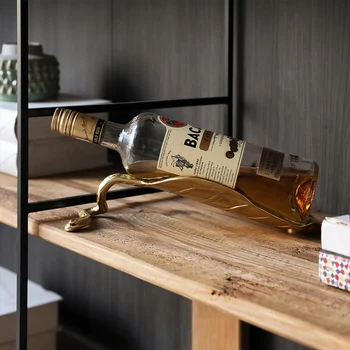 Мед вино багажник Nordic Creative Рафт за бутилки Украса домашен винен шкаф Рафтове за изложбата на стоки Модерен и луксозен рафтове за съхранение на вино