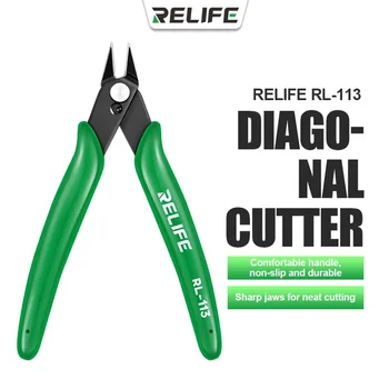 Многофункционален нож диагонално RELIFE RL-113 Остър ръб висока твърдост за ремонт на електронното кабел за мобилен телефон Режещ инструмент
