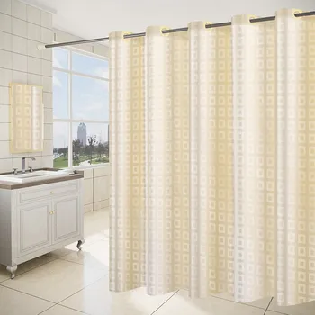 Модерна душ завеса за душ, хотел/Къща, водоустойчив удебелена геометрична Златна завеса за баня, големи пръстени, клетчатая завеса в изчистен стил