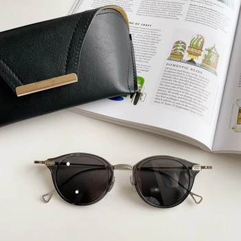 Най-новият марка Дамски Мъжки слънчеви очила Ретро индивидуален дизайн Стилен Класически UV400 Котешко око, очила с унисекс EDMONT DRX-2067