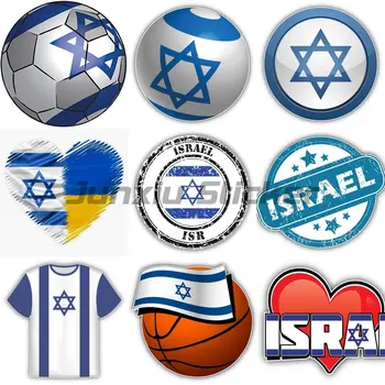 Национален флаг на Израел, Национална емблема, Герб, Израел, стикери за мобилен телефон, лаптоп за каска, вратата на хладилника, Водоустойчив стикер