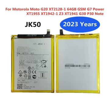 Нов 5000 ма JK50 Батерия За Motorola Moto G20 G30 P30 Note XT2128-1 64 GB GSM G7 Power XT1955 XT1942-1 Z3 XT1941 Телефон Bateria
