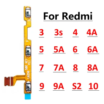 Новост За Xiaomi Redmi S2 9 10 9A 8 8A 7 7A 6 6A 5 5A 6 Pro 5 Plus Бутон за Регулиране на силата на звука на Захранването Ключ Гъвкав Кабел Подмяна на Резервни Части