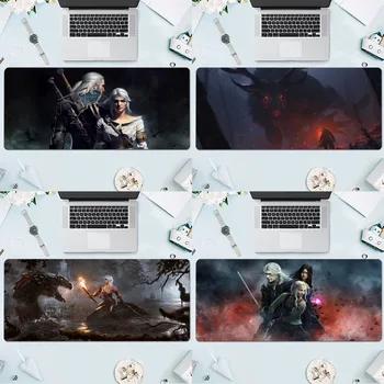 Подложка за мишка The W-Witcher за игри, големи компютърни игри, клавиатура за геймъри, подложка за мишка