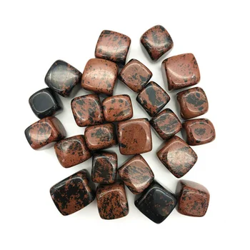 Продажба на едро естествени полускъпоценни камъни, куб червено обсидиан, цената на камъни за декорация