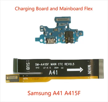 Първоначалната Такса USB За Зареждане на Мобилен Телефон Конектор за кабелна Връзка и Дънната платка Flex За Samsung Galaxy A41 A415F