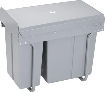 Разтегателен кабинет, кофа за боклук 10Л + 20Л, кухненско невидимото пластмасова кофа, двойна кофа, амортизирующий буфер