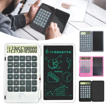 Сгъваем калкулатор на ръкописен текст, за Обучение, Бизнес, Офис Портативен дисплей за калкулатор, Сгъваем LCD таблет за писане, калкулатор