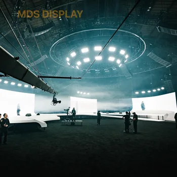 Стена за снимките на 3D Иммерсивный екран Извити светодиодна Видеостена HD Led дисплей 7680 Hz Черни светодиоди Виртуална производствена студио VFX VR VP XR