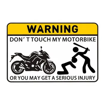 Стикер На Мотоциклет PVC Забавни Етикети против кражба За Мотоциклет Инструкции За Безопасност Мотоциклет За Общността на Училищата Парк Стрийт