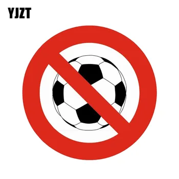 Стикер за автомобил YJZT 14 * 14 см Без предупреждение за футболни Аксесоари от PVC