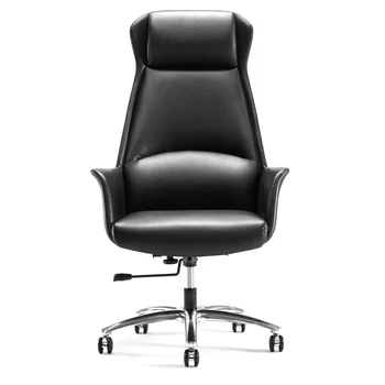 Стол ръководител XK Бос От естествена кожа Просто Удобен офис стол за продължителни сядане 