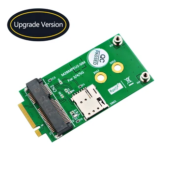 Такса NGFF M. 2 Key B, за да свържете адаптера Mini PCIE към дънната платка Странично с слот за NANO SIM карта за модул 3G/4G/5G GSM LTE Mini PCIe към настолен КОМПЮТЪР