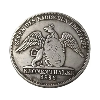 * Украса на Немската колекция на възпоменателни монети 1836 г. на Короната и благословия Kronen Segen Изделия от монети Подарък за дома