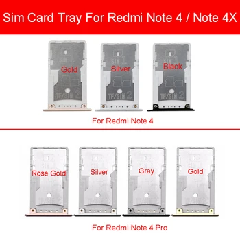 Цветна Тава За Sim-карти За Xiaomi 4 4X Притежателя Адаптер Sim-Карти Слот Тава За Карти + Черен /Златен/Сребърен/Rose Gold/Ремонт на Замяна