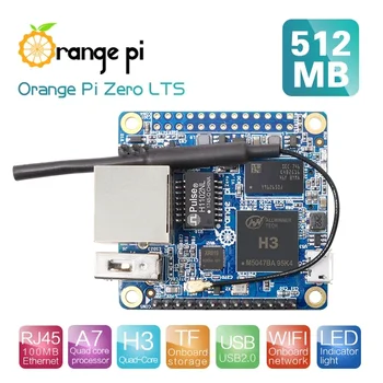 Четириядрен одноплатный компютър Orange Pi Zero LTS 512MB H3 с отворен код, работещ с Android 4.4, Ubuntu, Debian Image